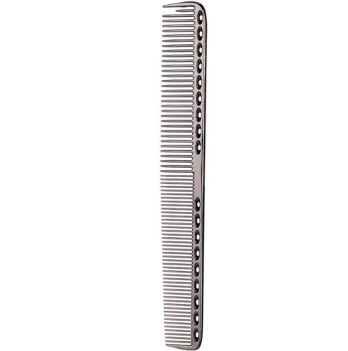 Grzebień metalowy fryzjerski duży grafitowy