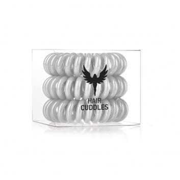 HH Simonsen Hair Cuddles Grey szare sprężynowe gumki do włosów 3 szt.