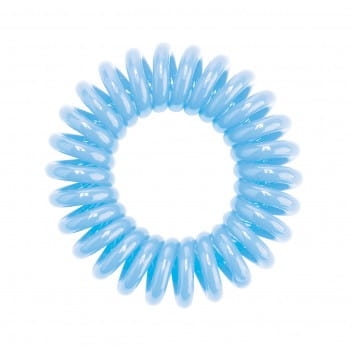 HH Simonsen Hair Cuddles Light Blue jasnoniebieskie sprężynowe gumki do włosów 3 szt.