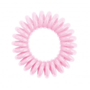 HH Simonsen Hair Cuddles Light Pink jasnoróżowe sprężynowe gumki do włosów 3 szt.