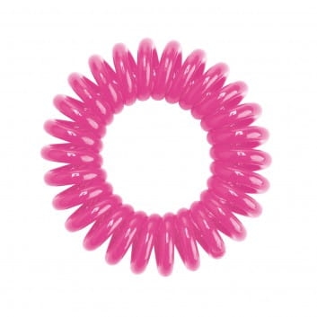 HH Simonsen Hair Cuddles Pink różowe sprężynowe gumki do włosów 3 szt.