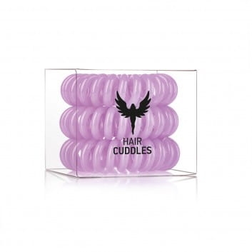 HH Simonsen Hair Cuddles Purple fioletowe sprężynowe gumki do włosów 3 szt.