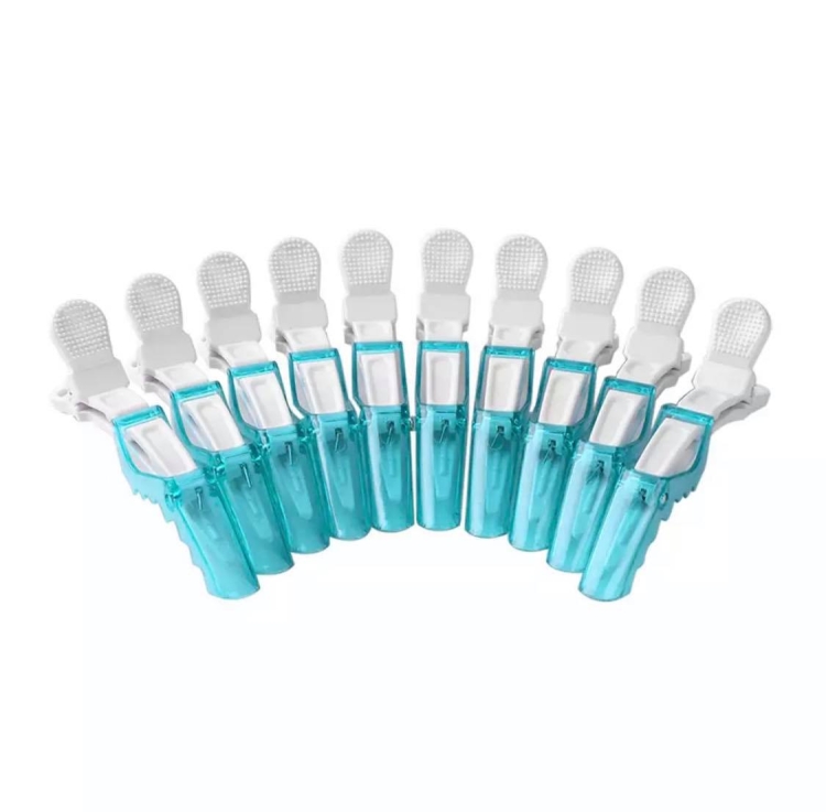 Klipsy do włosów krokodyle zestaw 10 sztuk kolorowe do sekcjonowania pasm