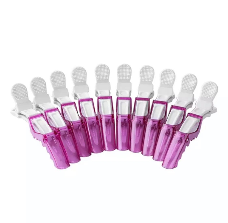 Klipsy do włosów krokodyle zestaw 10 sztuk kolorowe do sekcjonowania pasm