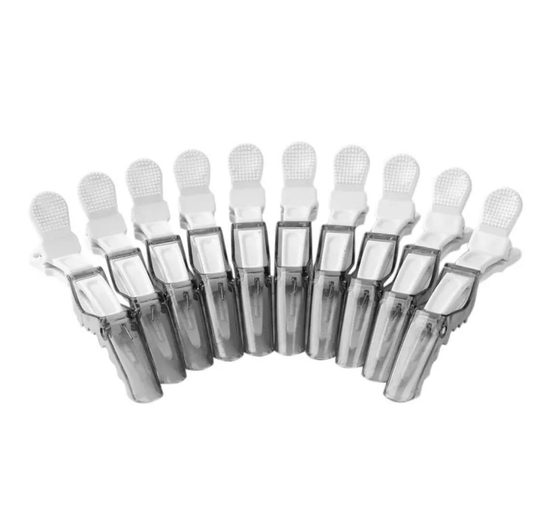 Klipsy do włosów krokodyle zestaw 10 sztuk kolorowe do sekcjonowania pasm