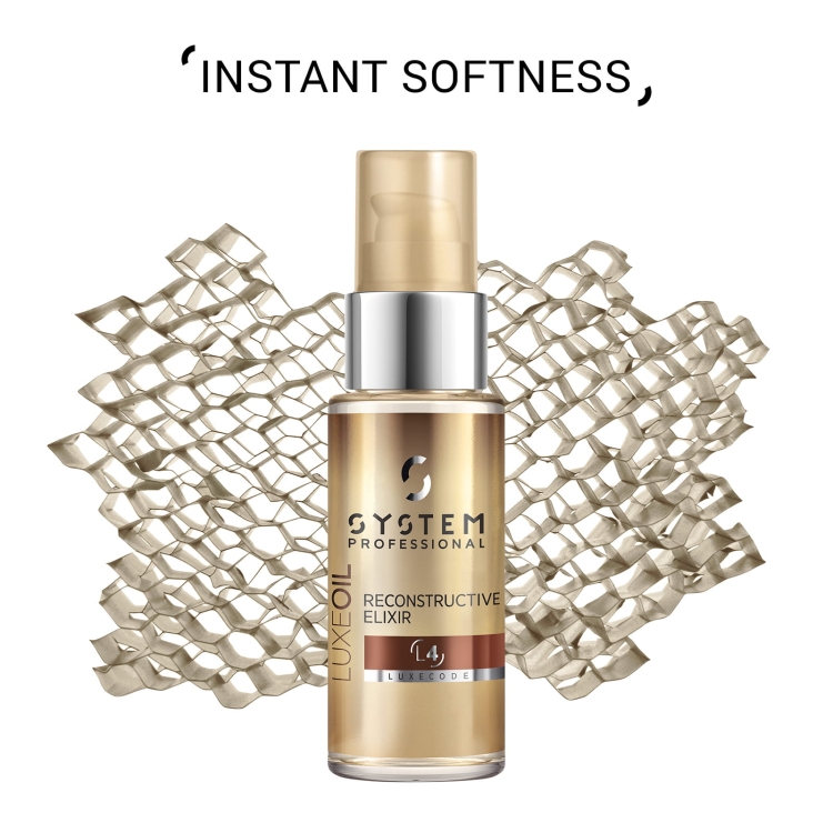 System Professional LuxeOil Keratin Protect Elixir L4 luksusowy olejek odbudowujący keratynę włosów 30ml
