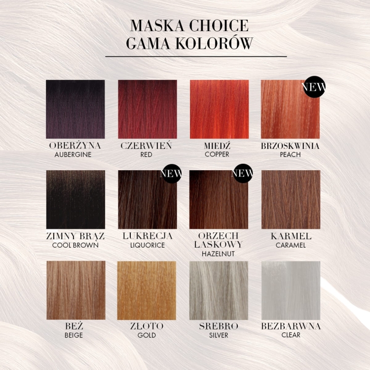 Medavita Choice Glowing Mask Peach koloryzująca maska brzoskwiniowa tonująca i rozświetlająca do włosów blond 200ml