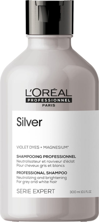 L'Oréal Professionnel Serie Expert Silver profesjonalny szampon neutralizujący żółte tony do włosów siwych i blond 300ml