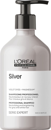 L'Oréal Professionnel Serie Expert Silver profesjonalny szampon neutralizujący żółte tony do włosów siwych i blond 500ml