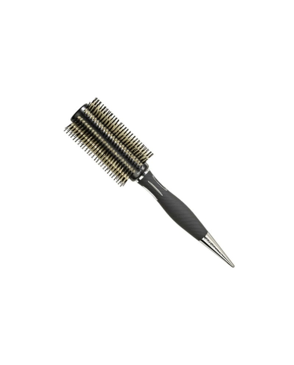 Kent Salon KS17B profesjonalna okrągła szczotka z naturalnym włosiem dzika i nylonem do modelowania 60mm z etui