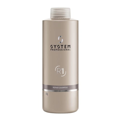 System Professional Repair Shampoo R1 luksusowy szampon głęboko regenerujący do włosów zniszczonych salonowy XXL 1000ml