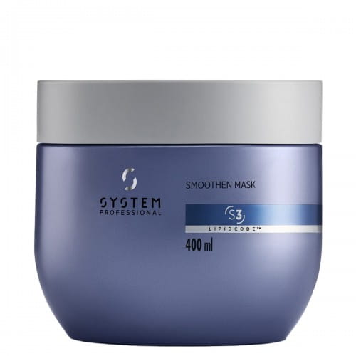 System Professional Smoothen Mask S3 luksusowa maska intensywnie wygładzająca i dyscyplinująca włosy szorstkie i puszące się 400ml