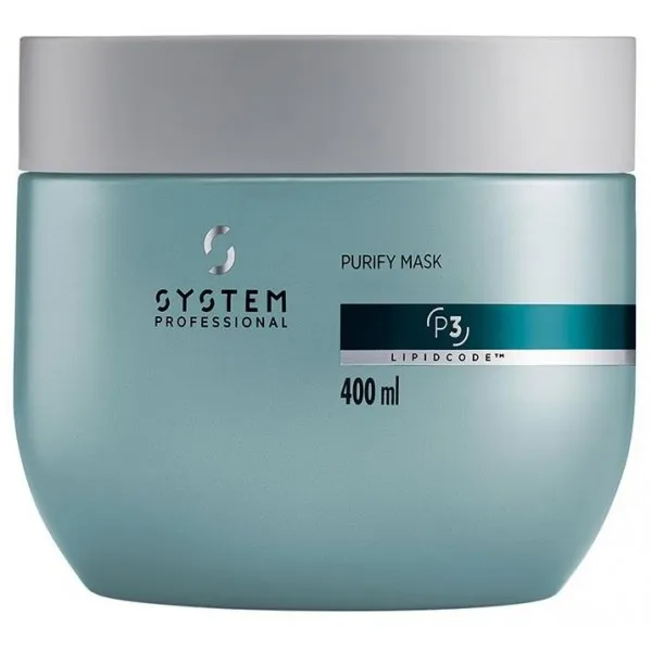 System Professional Purify Mask P3 luksusowa maska intensywnie przeciwłupieżowa, oczyszczająca i kojąca skórę głowy 400ml
