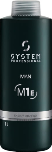 System Professional Man Energy Shampoo M1E profesjonalny męski szampon energetyzujący do codziennego mycia i wzmocnienia włosów salonowy XXL 1000ml