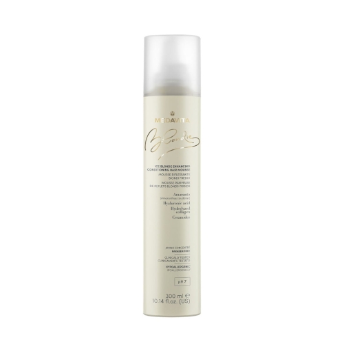 Medavita Blondie Ice Blonde Enhancing Conditioning Hair Mousse profesjonalna pianka odżywczo-tonująca bez spłukiwania do włosów blond i siwych 300ml