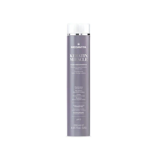 Medavita Keratin Miracle Sleek Hair Shampoo profesjonalny ultra wygładzający szampon keratynowy z efektem jedwabiu 250ml