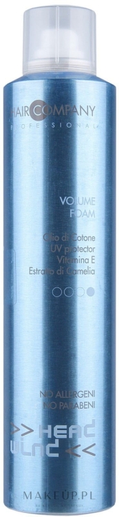 Hair Company Inimitable Style Volume Foam pianka zwiększająca objętość włosów 250ml