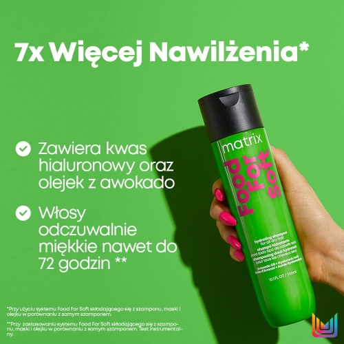 Matrix Food For Soft szampon intensywnie nawilżający do włosów suchych 300ml