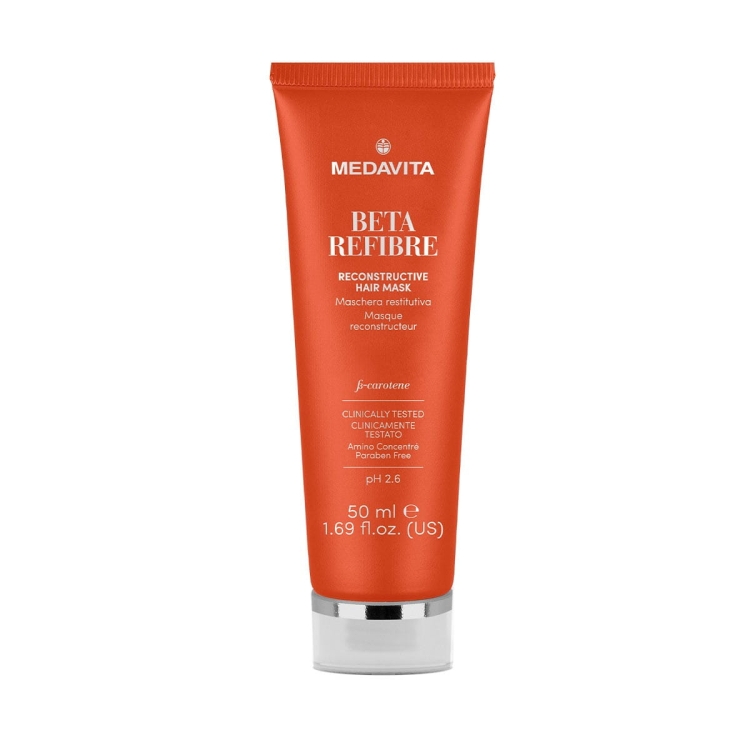 Medavita B-Refibre Reconstructive Hair Mask profesjonalna maska rekonstrukcyjna do włosów zniszczonych pH 2.6 50ml