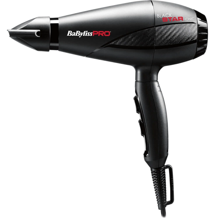 BaByliss PRO Black Star profesjonalna lekka suszarka do włosów z jonizacją 2200W BAB6250IE