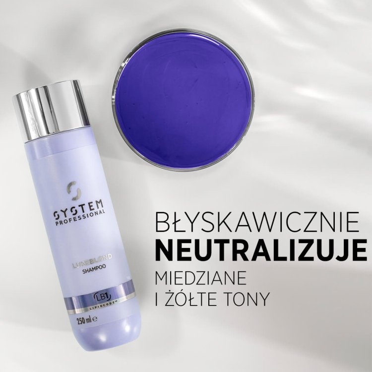 System Professional LuxeBlond LB1 profesjonalny szampon odbudowujący i neutralizujący miedziane tony 250ml
