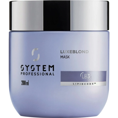 System Professional LuxeBlond LB3 profesjonalna maska głęboko odbudowująca i neutralizująca do włosów blond 200ml