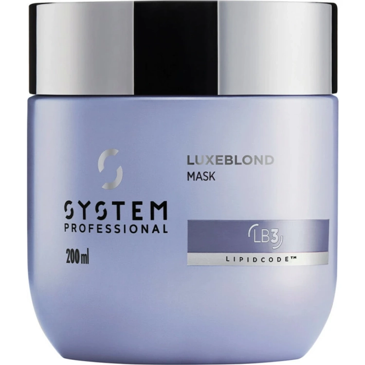 System Professional LuxeBlond LB3 profesjonalna maska głęboko odbudowująca i neutralizująca do włosów blond 200ml