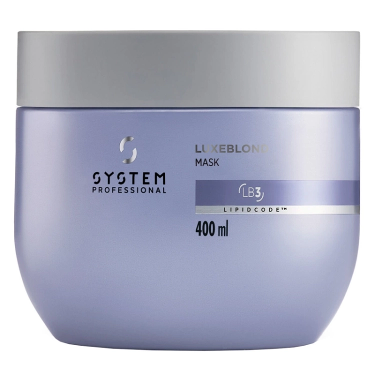 System Professional LuxeBlond LB3 profesjonalna maska głęboko odbudowująca i neutralizująca do włosów blond 400ml