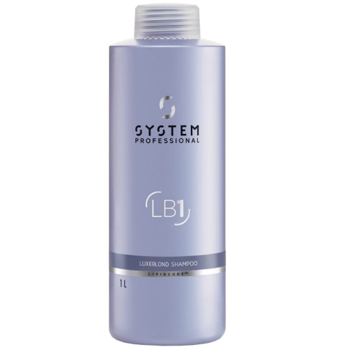 System Professional LuxeBlond LB1 profesjonalny szampon odbudowujący i neutralizujący miedziane tony 1000ml