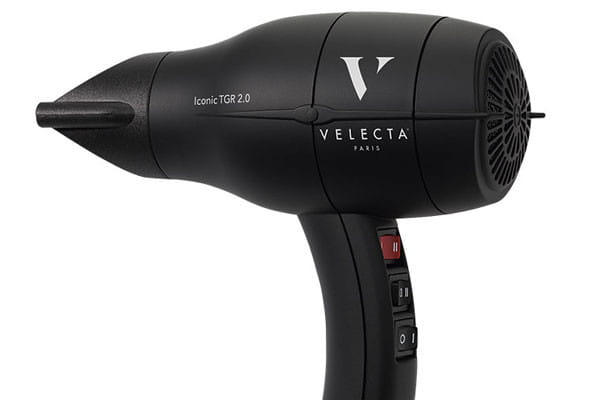 Velecta Paris Iconic TGR 2.0 profesjonalna kompaktowa i lekka suszarka do włosów z jonizacją czarna