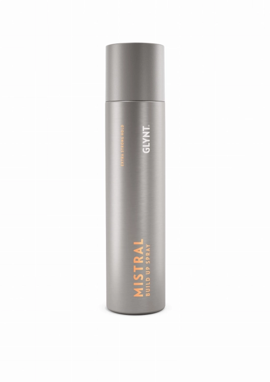 Glynt Mistral Build Up Spray profesjonalny wegański lakier do włosów o ekstremalnie mocnym utrwaleniu i uniesieniu od nasady 300ml