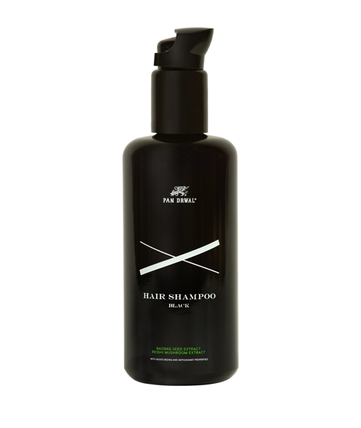Pan Drwal Black naturalny szampon do włosów dla mężczyzn o zapachu perfumeryjnym 200ml