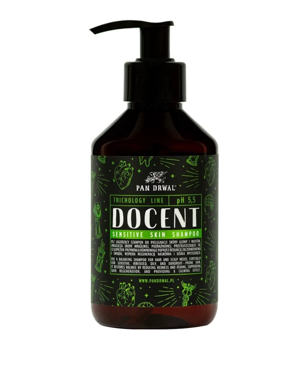 Pan Drwal Docent – szampon do włosów do wrażliwej skóry głowy 250ml