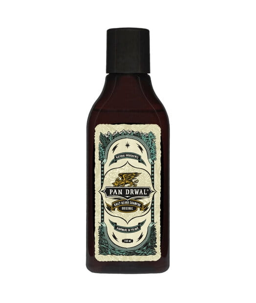 Pan Drwal Original profesjonalny naturalny szampon do brody nawilżenie i zmiękczenie zarostu 150ml