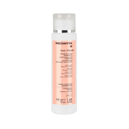 Medavita Huile d'Étoile Shampoo di Oli Inebriante rozświetlający szampon olejowy do włosów pH 5.5 55ml