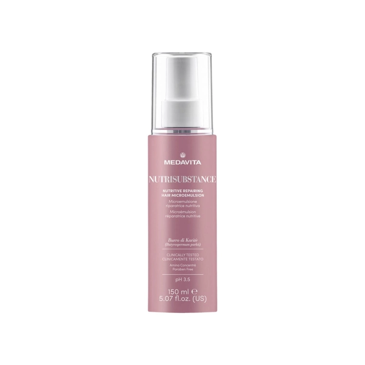 Medavita Nutrisubstance Repairing Hair Microemulsion – odżywczo-naprawcza mikroemulsja w sprayu do włosów suchych 150ml