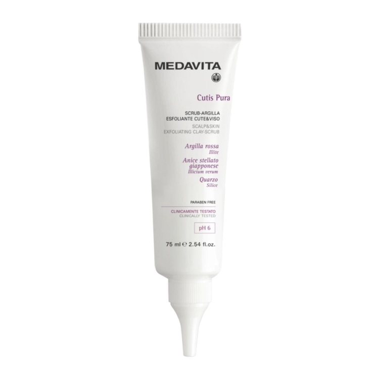 Medavita Cutis Pura Scrub Argilla trychologiczny peeling do skóry głowy z glinką 75ml