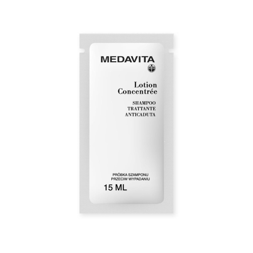Medavita Lotion Concentrée Shampoo Trattante Anticaduta – szampon przeciw wypadaniu włosów dla kobiet i mężczyzn 15ml (próbka)