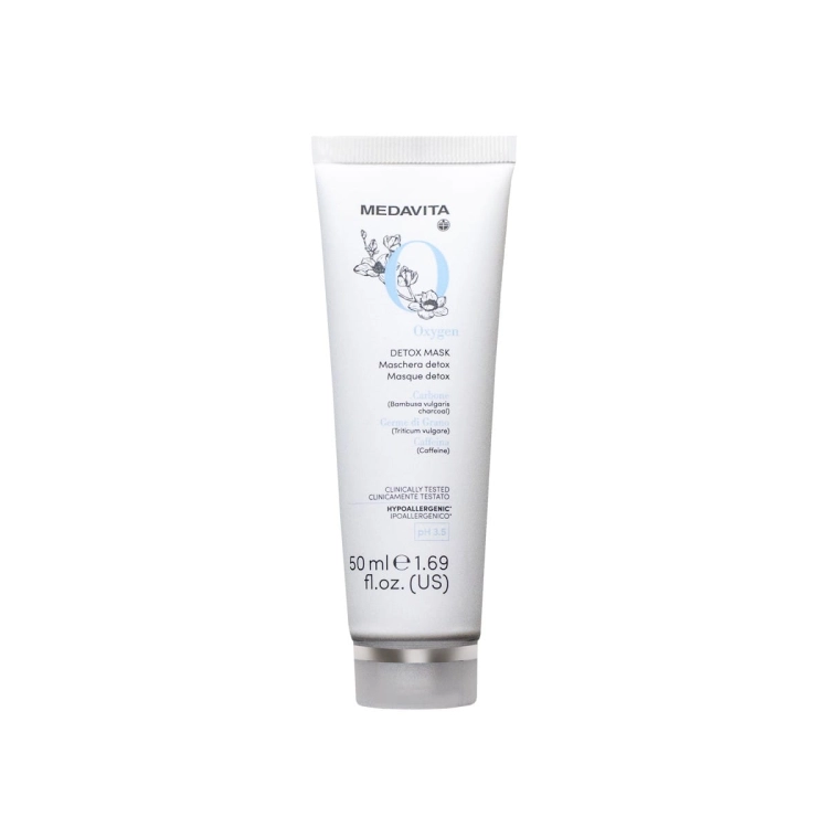 Medavita Oxygen Detox Mask – profesjonalna maska detoksykująca i głęboko oczyszczająca do skóry głowy i włosów 50ml (Travel Size)