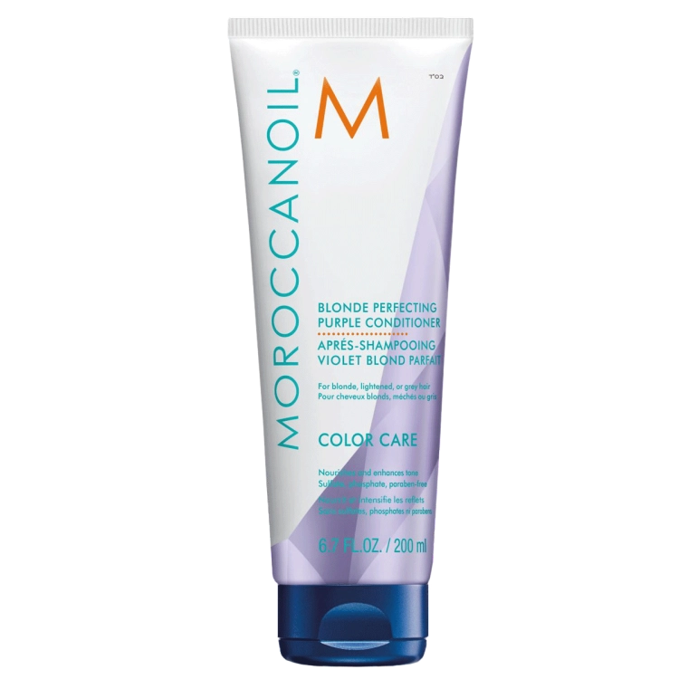 Moroccanoil Blonde Perfecting Purple Conditioner – fioletowa odżywka tonująca do włosów blond i siwych 200ml