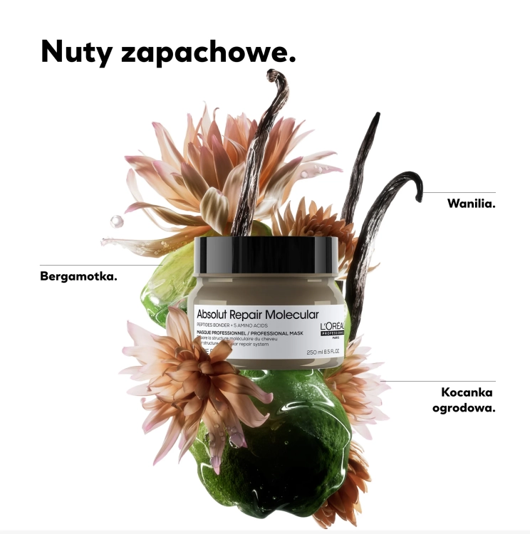 L'Oréal Professionnel Absolut Repair Molecular maska 500 ml – regenerująca maska odbudowująca włosy zniszczone