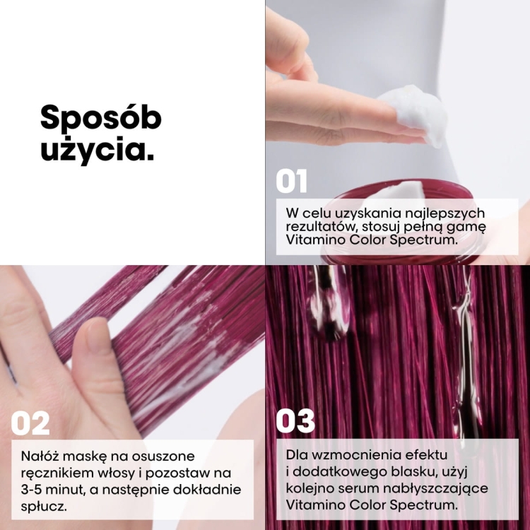 L’Oréal Professionnel Vitamino Color Spectrum Maska do Włosów Farbowanych 250 ml Ochrona Koloru i Połysk