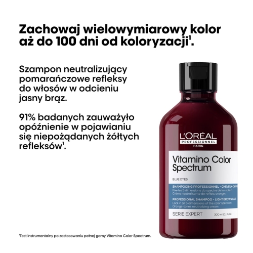 L'Oréal Vitamino Color Spectrum Blue 300 ml – Szampon Neutralizujący Pomarańczowe Refleksy