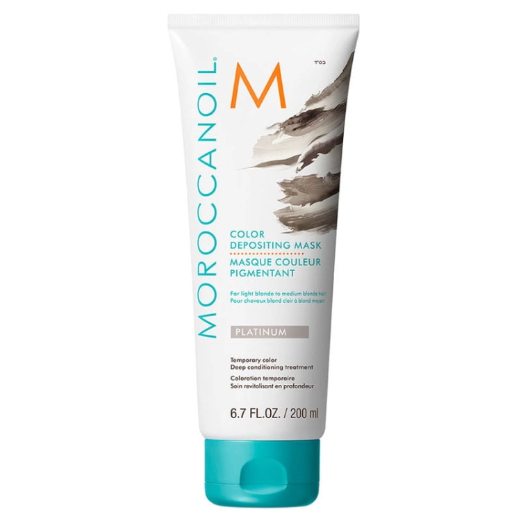 Moroccanoil Color Depositing Mask Platinum – maska odżywczo-koloryzująca odcień platynowy blond 200ml