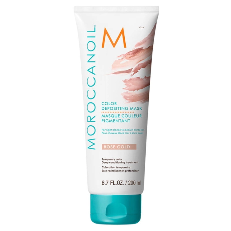 Moroccanoil Color Depositing Mask Rose Gold – maska odżywczo-koloryzująca odcień różowego złota 200ml