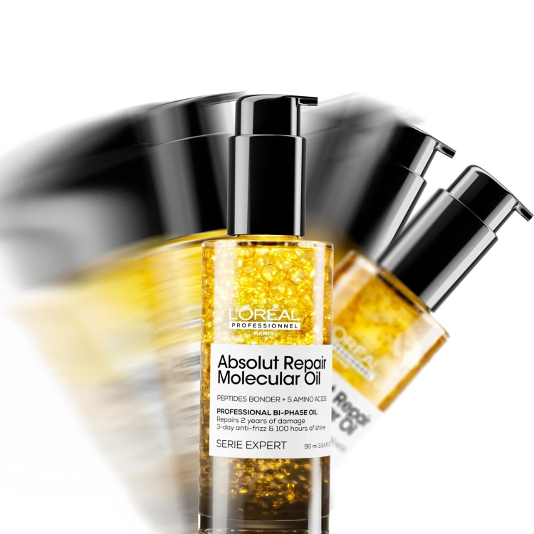 L’Oréal Professionnel Serie Expert Absolut Repair Molecular Dwufazowy olejek do włosów 90 ml – odbudowa i ochrona