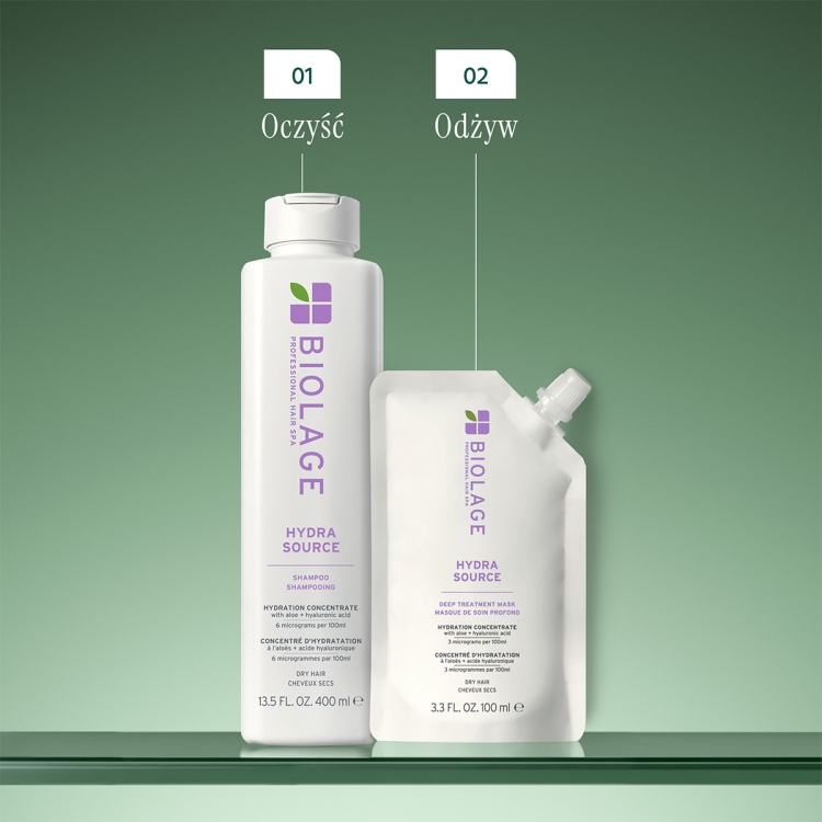 Biolage Hydra Source nawilżający szampon do włosów suchych 400ml