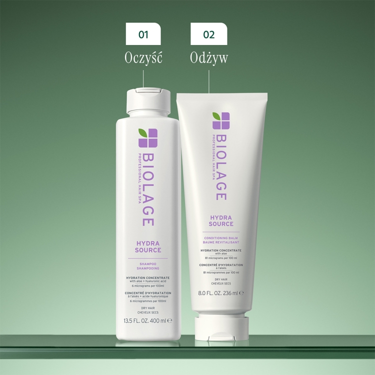 Biolage Hydra Source nawilżający szampon do włosów suchych 400ml