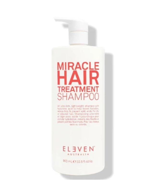 Eleven Miracle Hair Treatment Shampoo, Regenerujący i Nawilżający Szampon z Kwasem Hialuronowym, 960ml