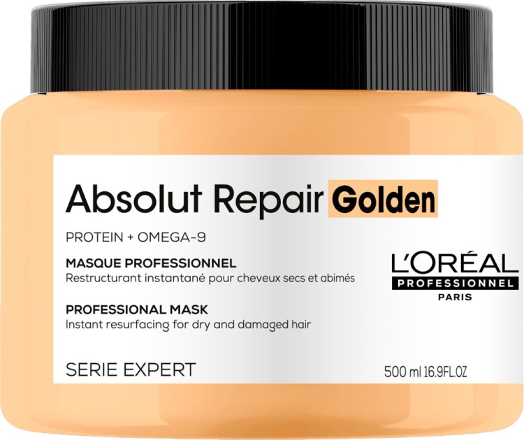 L'Oréal Professionnel Serie Expert Absolut Repair Gold złota maska regenerująca do włosów zniszczonych i cienkich 500ml